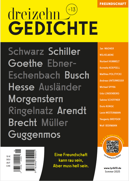 dreizehn +13 Gedichte (6) / Freundschaft