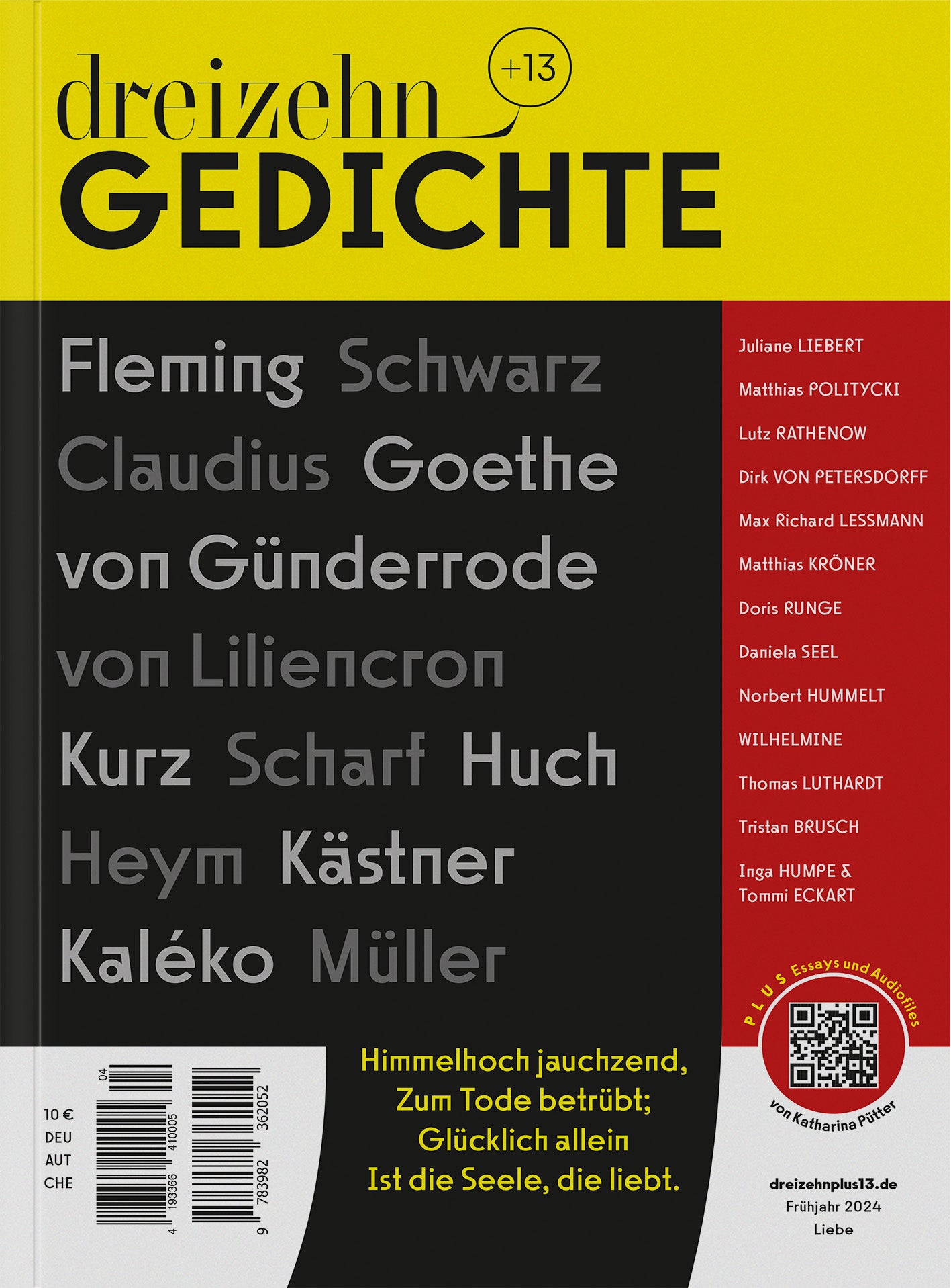 dreizehn +13 Gedichte (4) / Liebe